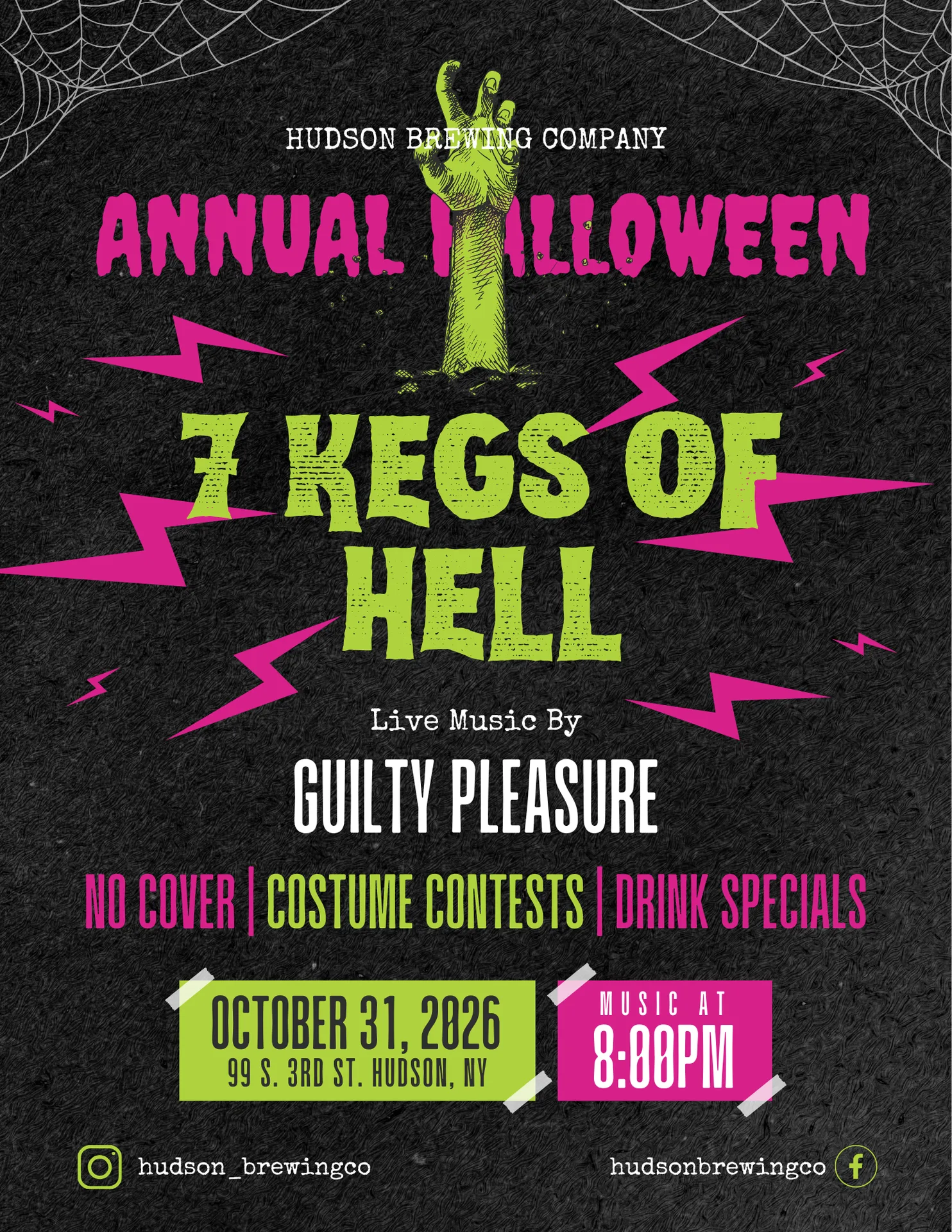 7 Kegs of Hell Halloween Party poster
